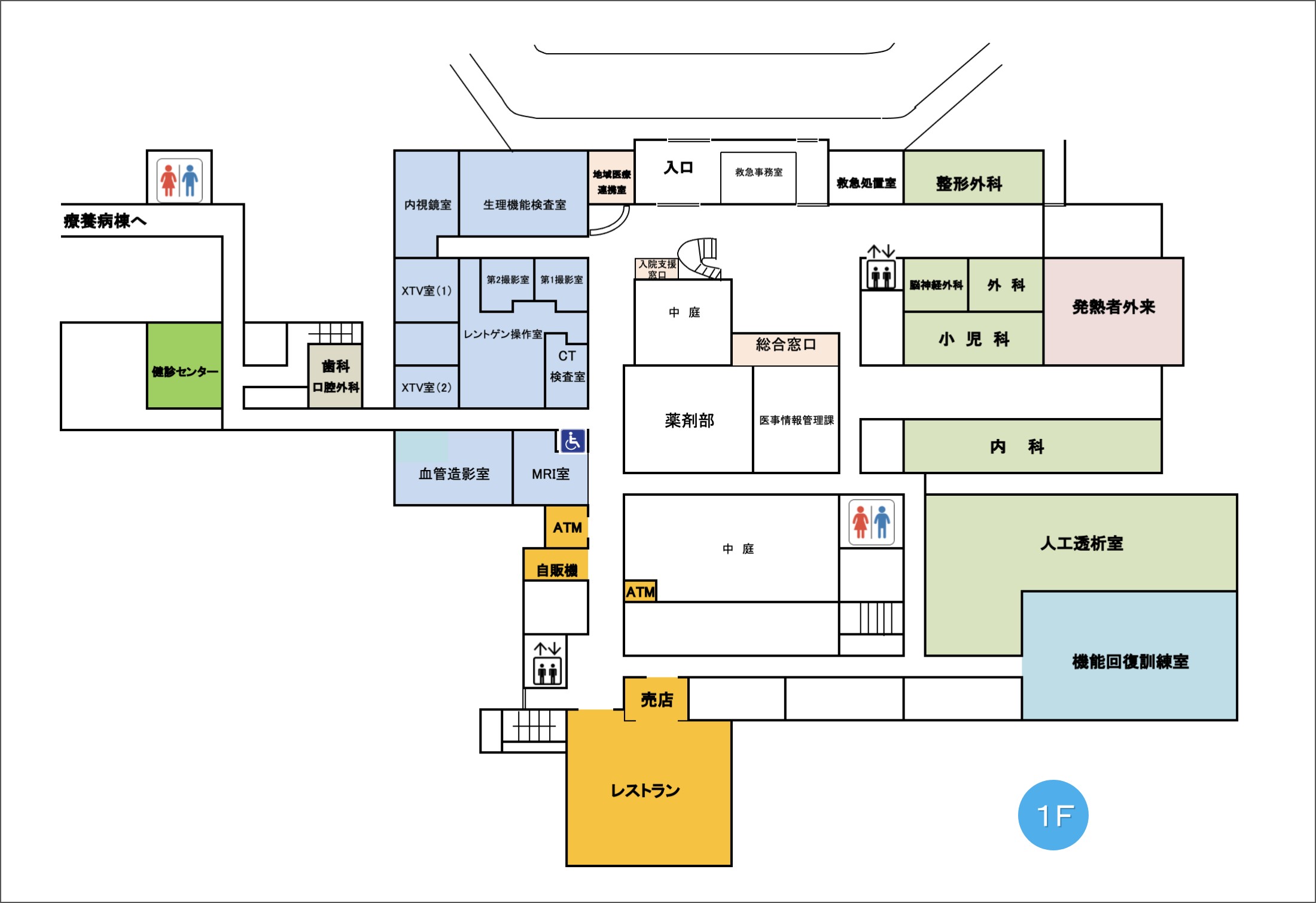 1階フロアマップ図